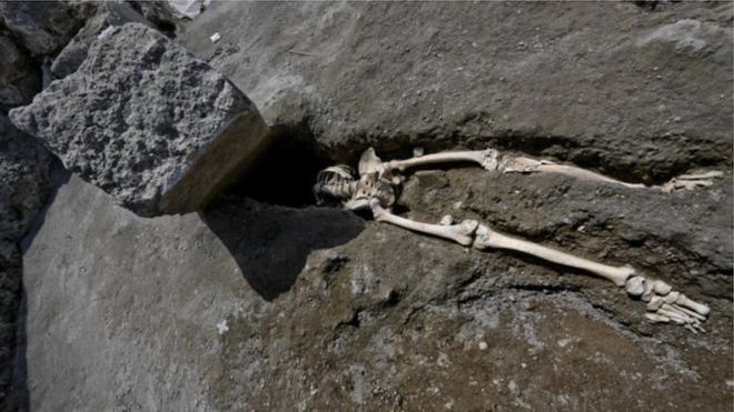 У Помпеях знайшли рештки жителя часів виверження Везувію