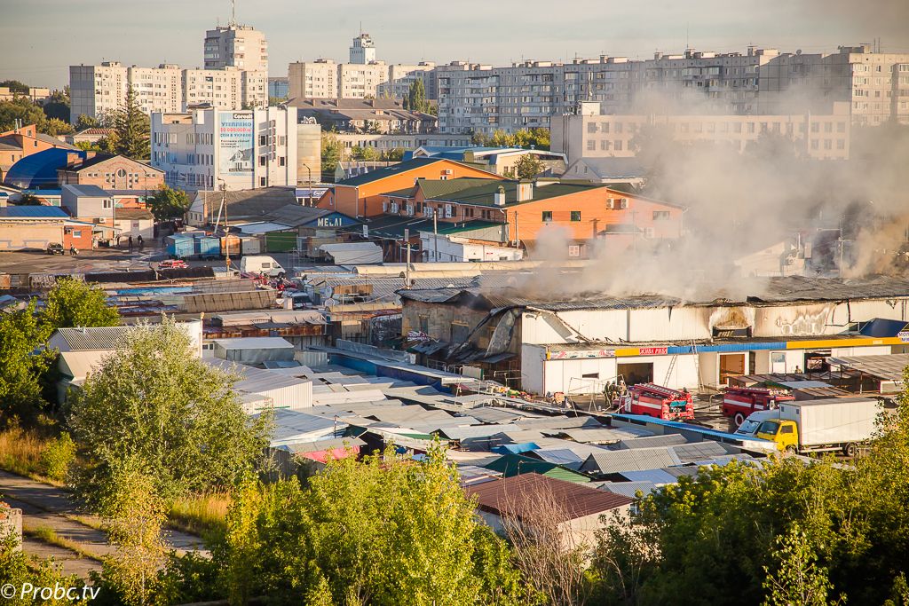 У Білій Церкві на Київщині горить ринок