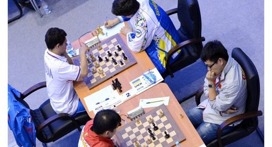 На шаховій Олімпіаді українські майстри здолали російську збірну