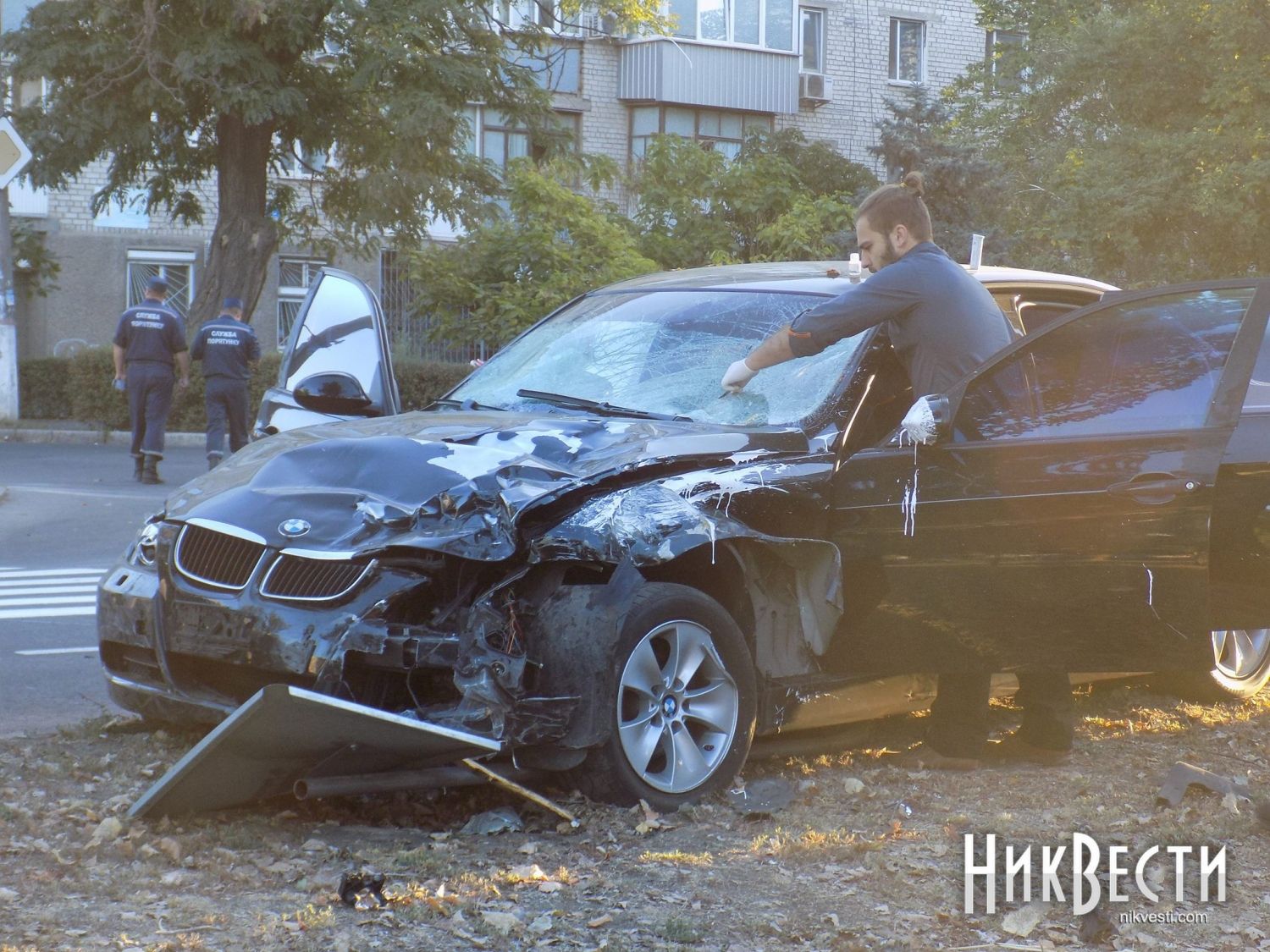 У Миколаєві водій насмерть збив чотирьох робітників, які наносили дорожню розмітку