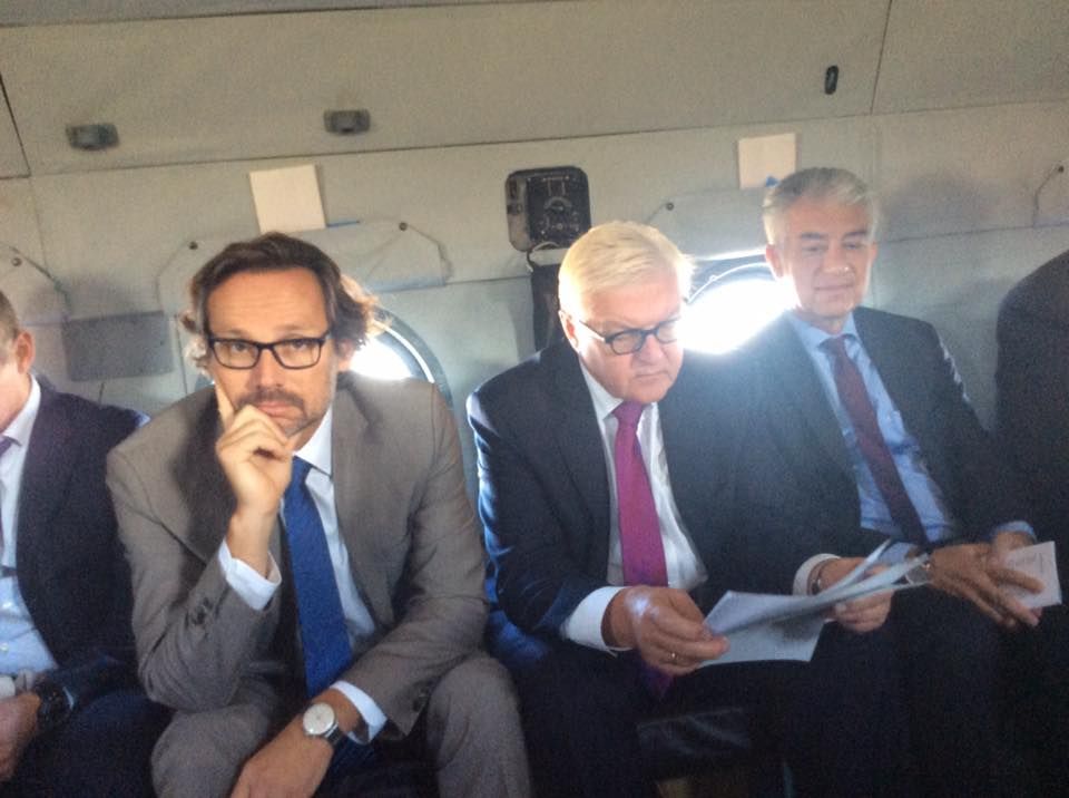 Глави МЗС України, Німеччини і Франції приїхали в зону АТО