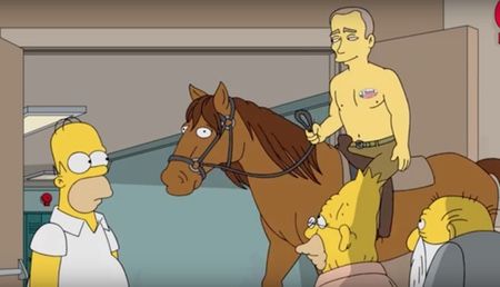 У мультику "The Sipmsons" напівголий Путін проголосував за Трампа
