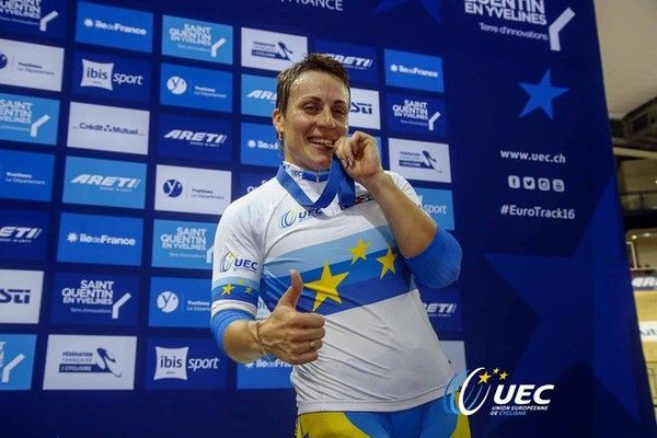 Любов Басова здобула золото на чемпіонаті Європи з велотреку