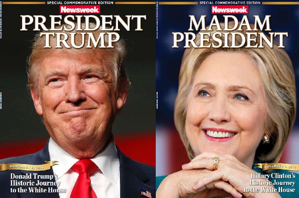 Клінтон або Трамп: у США тижневик підготував два варіанти обкладинки
