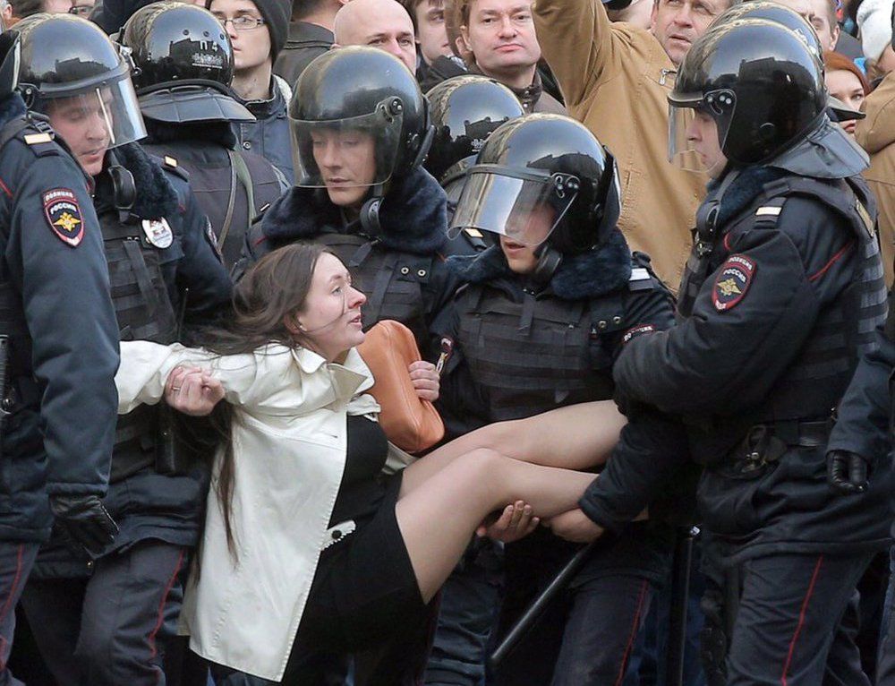 У Москві затримано понад тисячу протестувальників