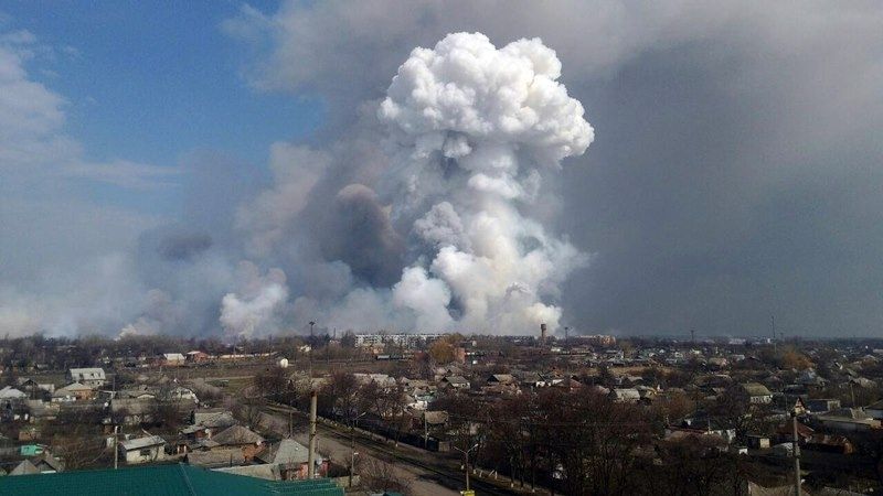 У Балаклії під час пожежі снарядів вибухнуло на мільярд доларів