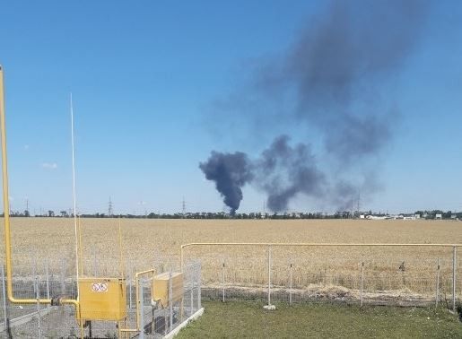 На Одещині стався вибух на нафтобазі (фото)
