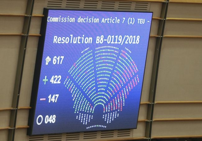 Європарламент підтримав рішення Єврокомісії щодо запровадження санкцій проти Польщі