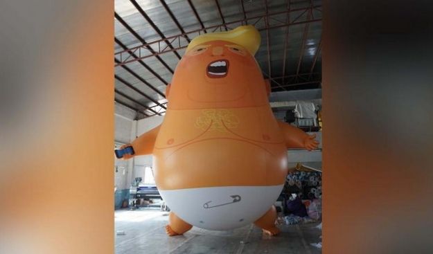 До візиту президента США в Лондоні літатиме повітряна куля бебі-Трамп