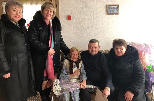 У Великій Яблунівці на Черкащині привітали зi 104-м днем народження Марію Стеблянко