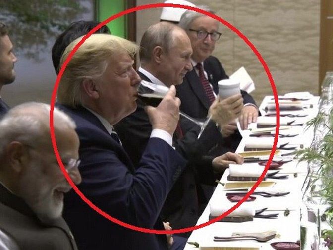 Путін осоромився, прийшовши на вечерю G20 з термосом (відео)