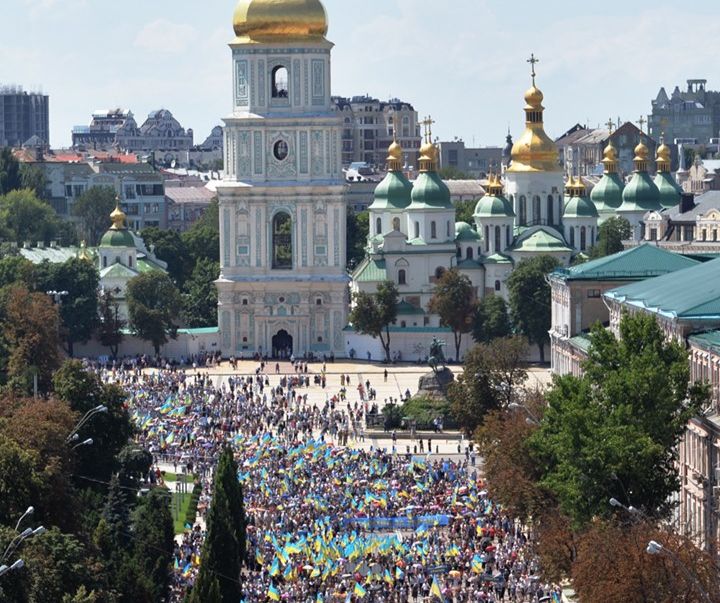 У Софії Київській пройшла літургія з нагоди хрещення України-Руси