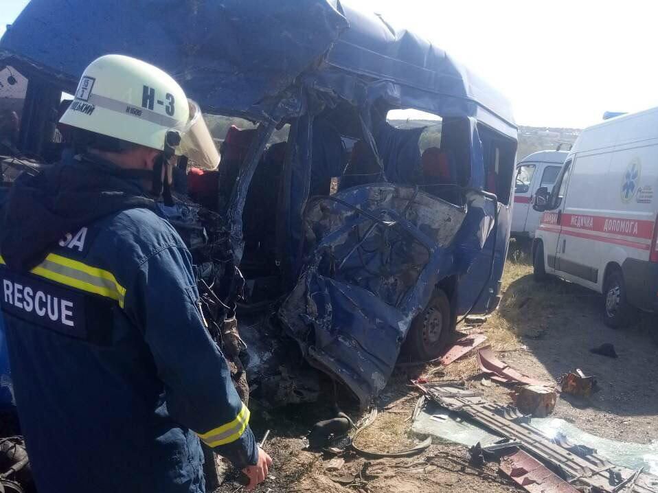 В аварії на Одещині загинули 9 людей (відео)