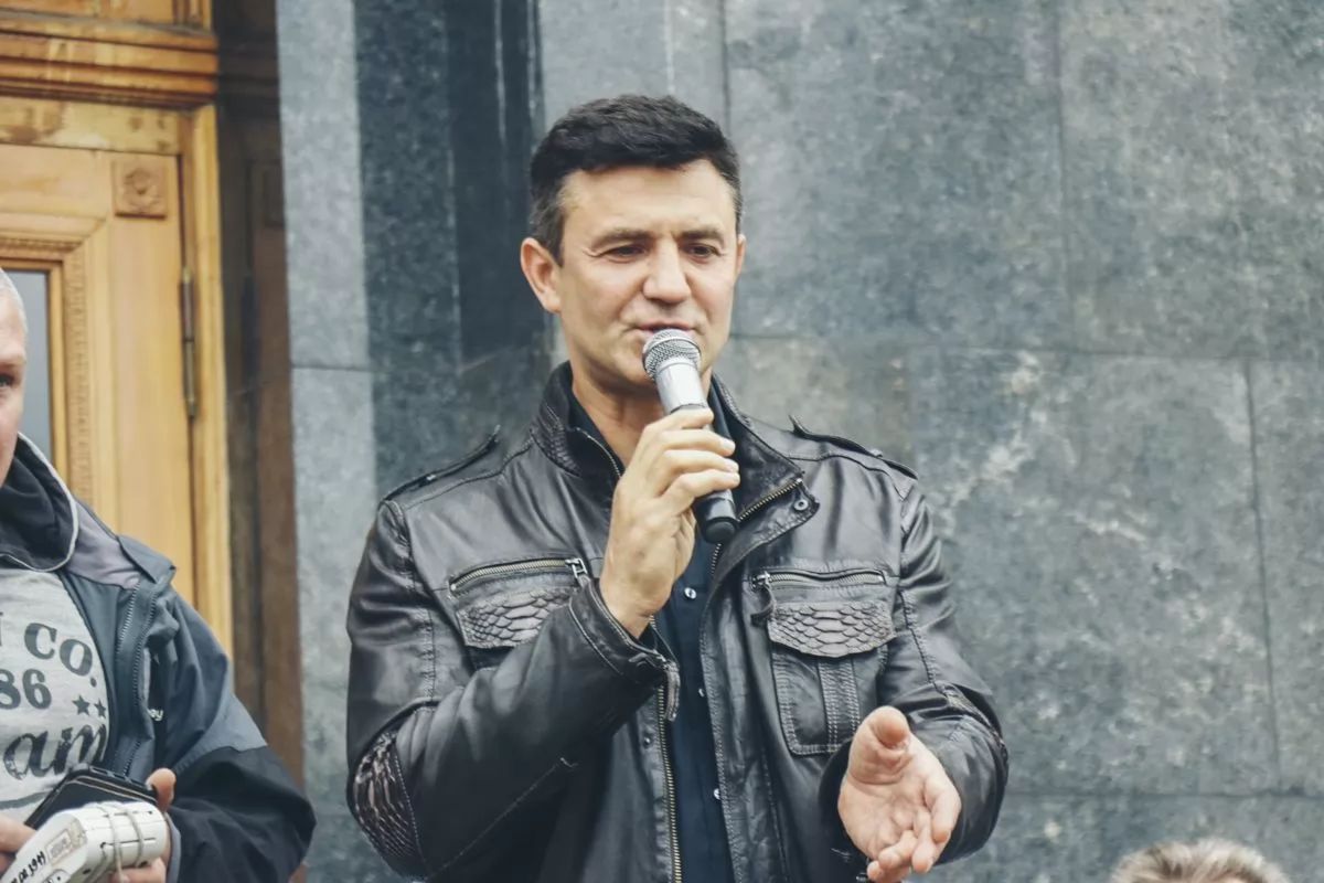 Депутат Тищенко попросив поліцію захистити його від жінок на мітингу