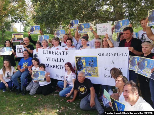 Українці в Італії підтримали родину нацгвардійця Марківа напередодні Дня захисника