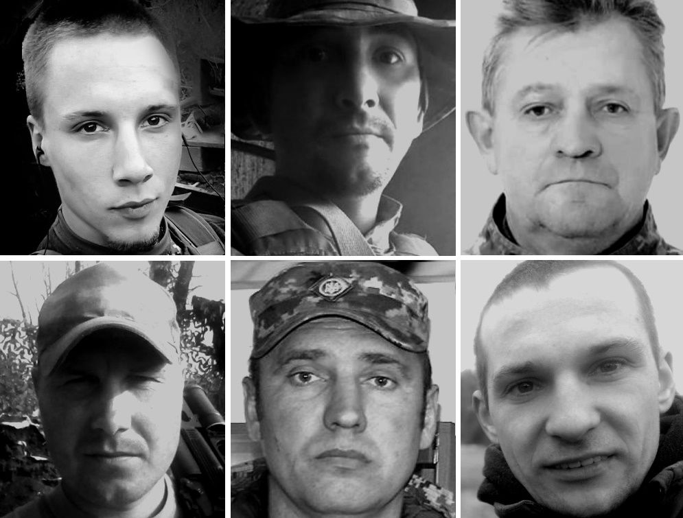 6 загиблих у листопаді: обличчя героїв та їх історії