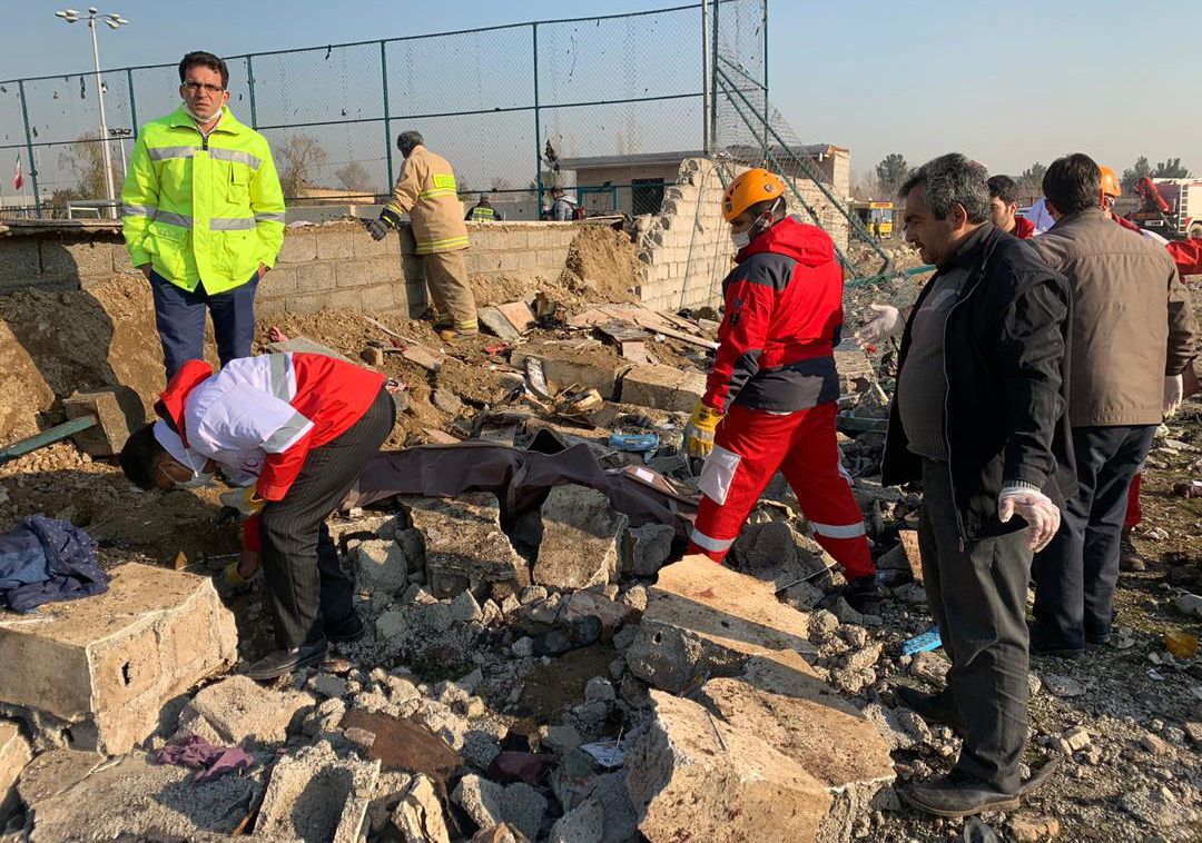 РНБО: на борту літака МАУ, який зазнав аварії в Ірані, було 168 пасажирів і 9 членів екіпажу