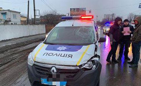 У Борисполі через наїзд поліцейським авто загинув чоловік