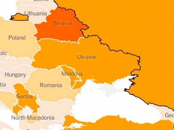 Видання New York Times виправило карту України без Криму