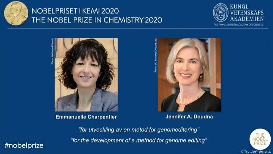 Нобелівську премію з хімії присудили за розробку методу редагування генома