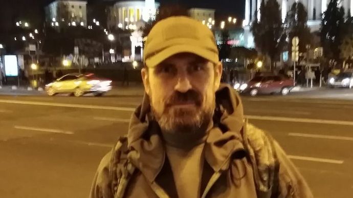 Фронтовик ООС Микола Микитенко у комі після самопідпалу на Майдані