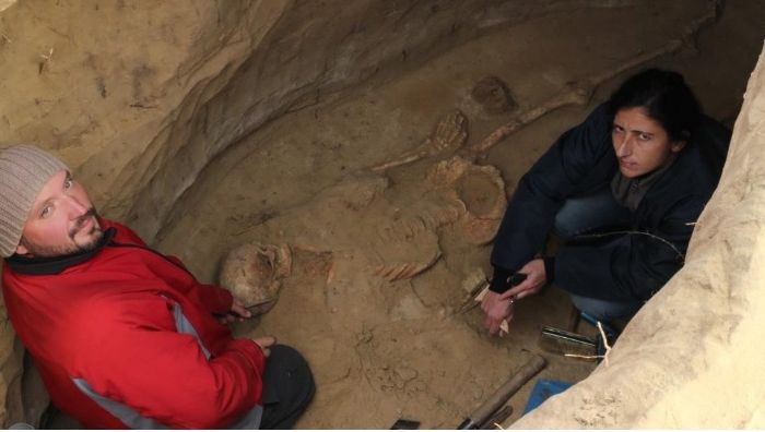 На Хортиці у Запоріжжі знайшли поховання скіфського воїна-гіганта, відео