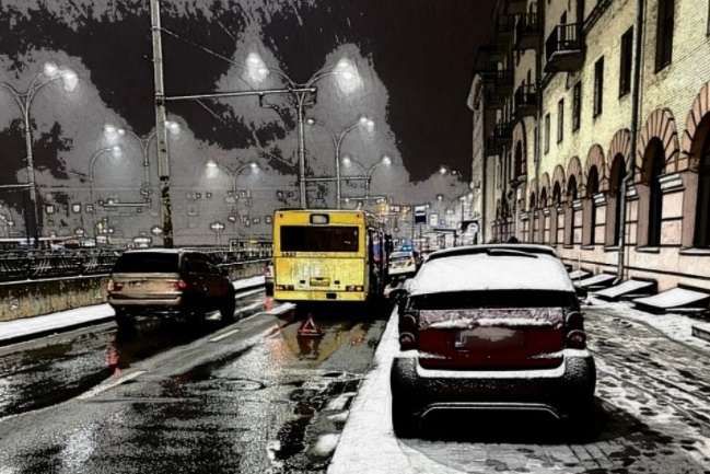 У Києві після першого снігу різко збільшилася кількість ДТП