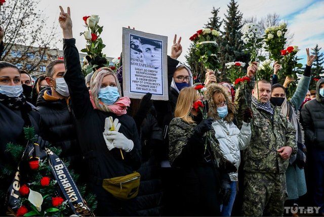 У Білорусі прощаються із вбитим активістом Бондаренком