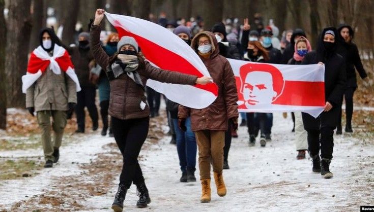 Міліцейський «вальс»: у Білорусі відбувся «Марш народного обвинувачення»