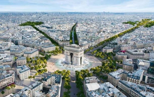 У Парижі Єлисейські поля перепланують в «незвичайний сад»