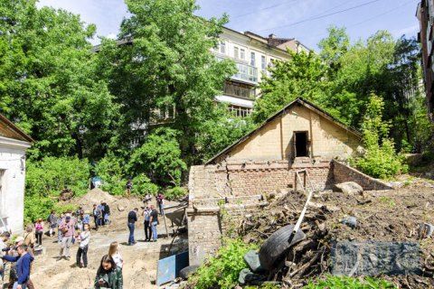 У Києві протестувальники обурені забудовою маєтку Барбана