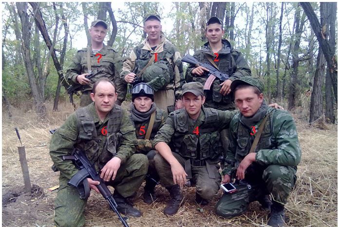 Російські військовослужбовці 61-ї бригади морської піхоти,  яких «вирахували» наші волонтери.