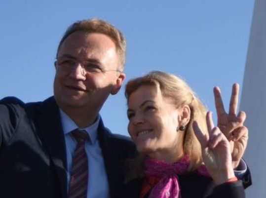 Андрій Садовий з дружиною