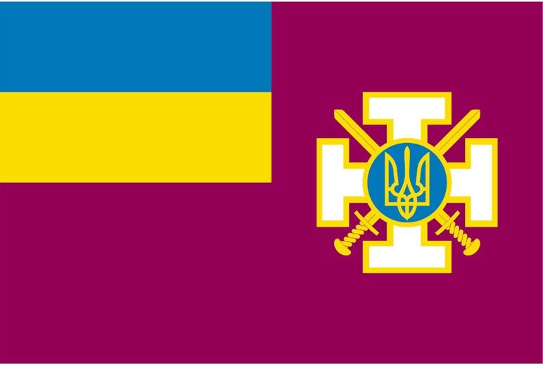 Прапор Мінветеранів буде у вигляді прямокутного полотнища пурпурового кольору, на якому розміщено емблему та смуги синього і жовтого кольорів.