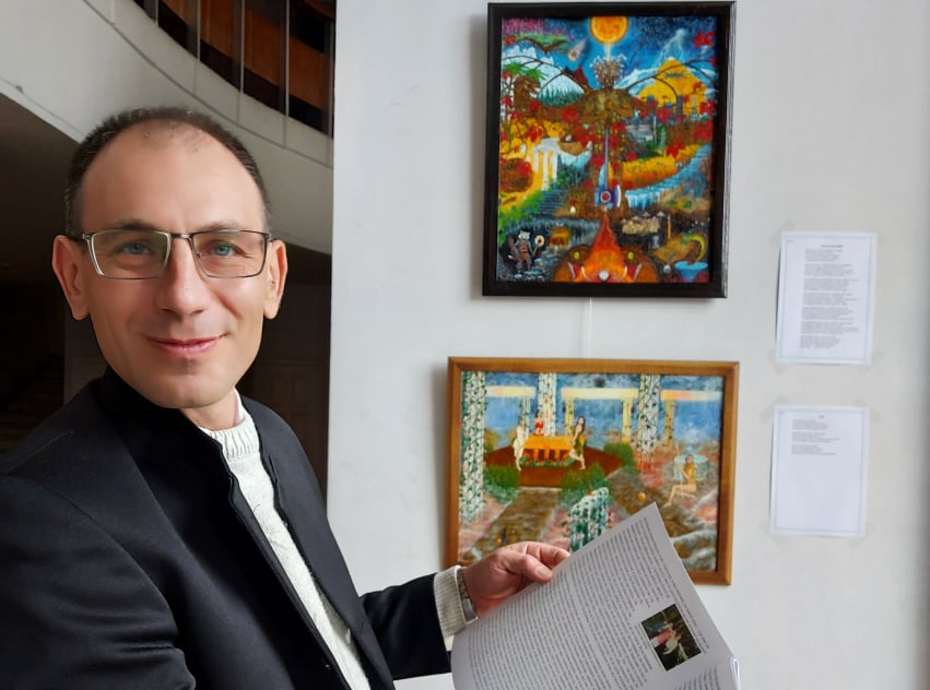У Києві показали картини Ігоря Рудені: він півтора десятка років живе недалеко від ЧАЕС