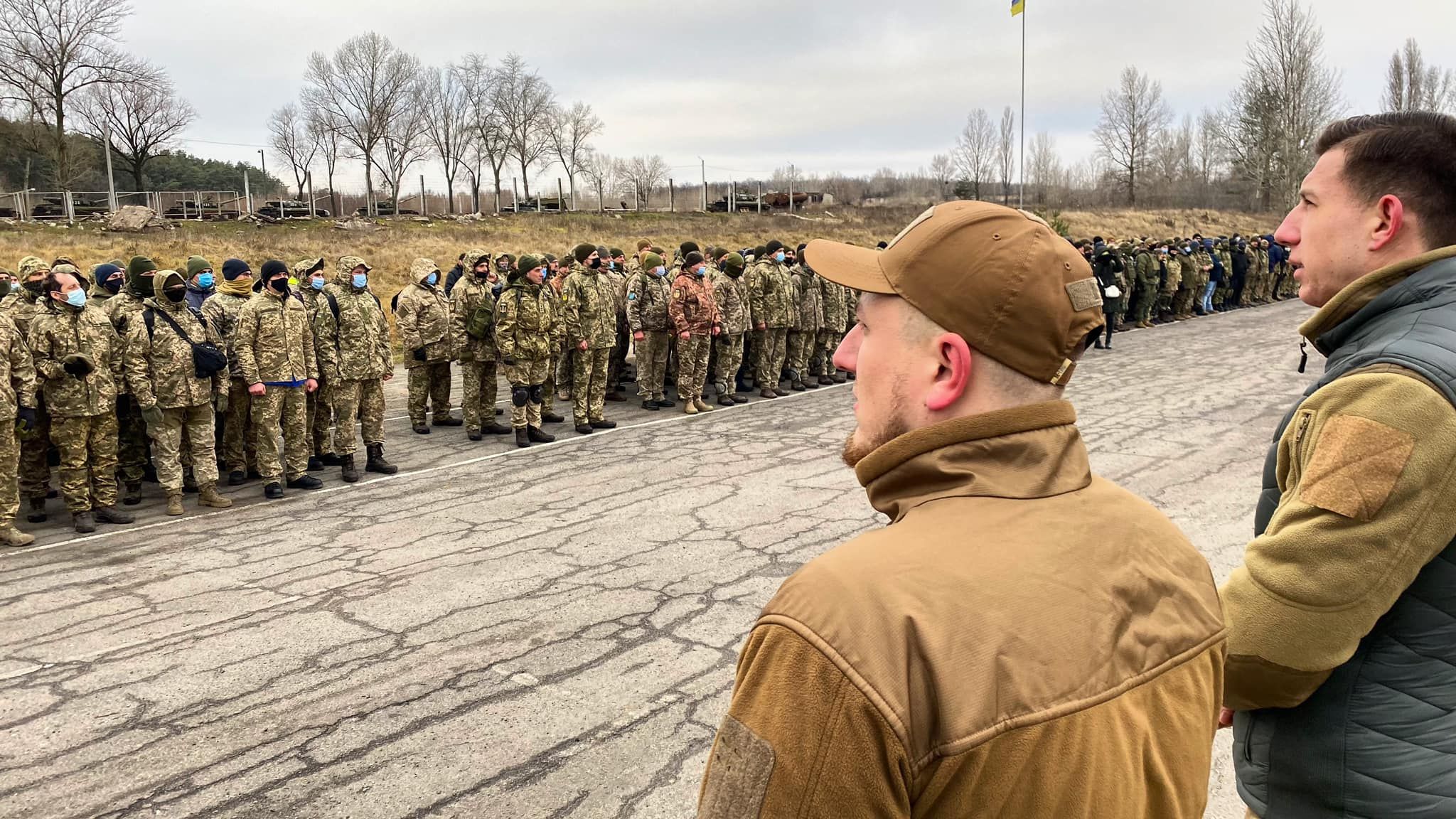 Тренування територіальної оборони на полігоні Харківського інституту танкових військ.