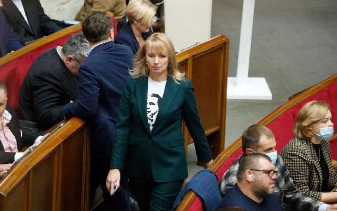 Голова партії «Слуга народу» Олена Шуляк.