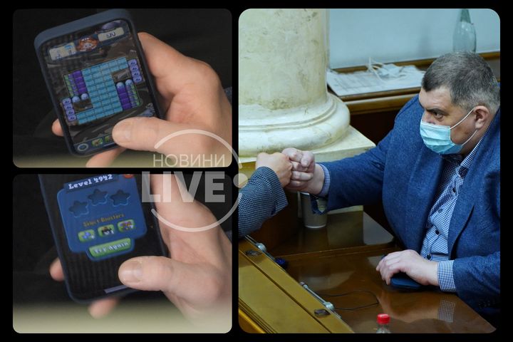 Народний обранець Юрій Корявченков засідання Верховної Ради програвся у телефоні