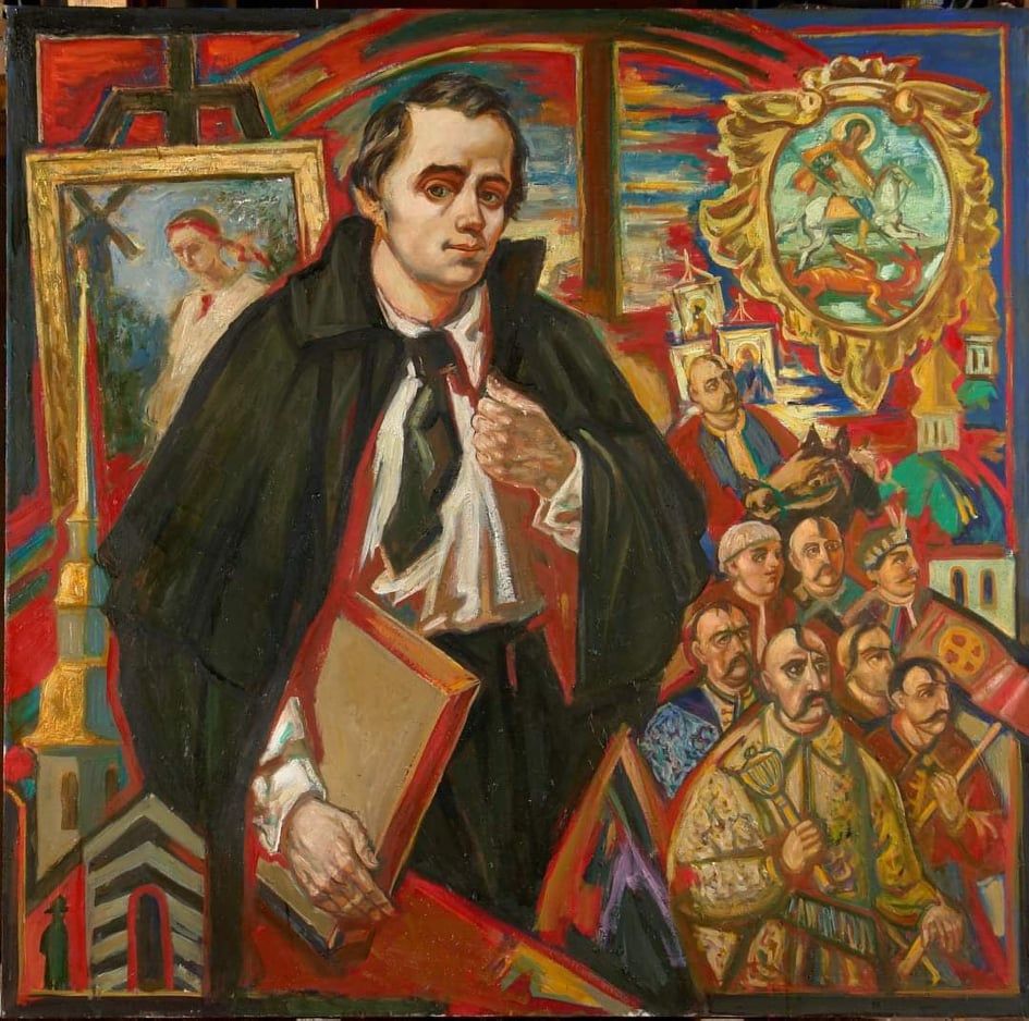 Портрет Тараса Шевченка художника Феодосія Гуменюка.