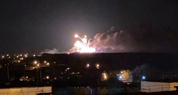 Під Бєлгородом ударом української «Точки-У» знищені російські склади боєприпасів, відео