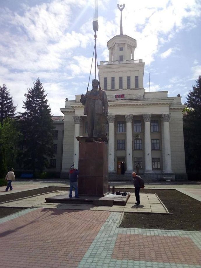 У Новій Каховці «ексгумували» пам'ятник Леніну