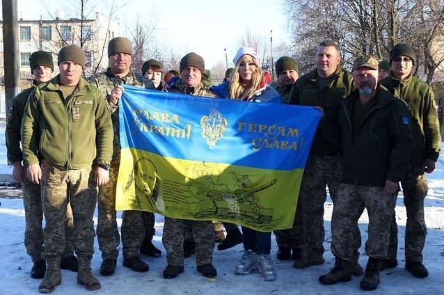 Ірина Білик разом із захисниками України.