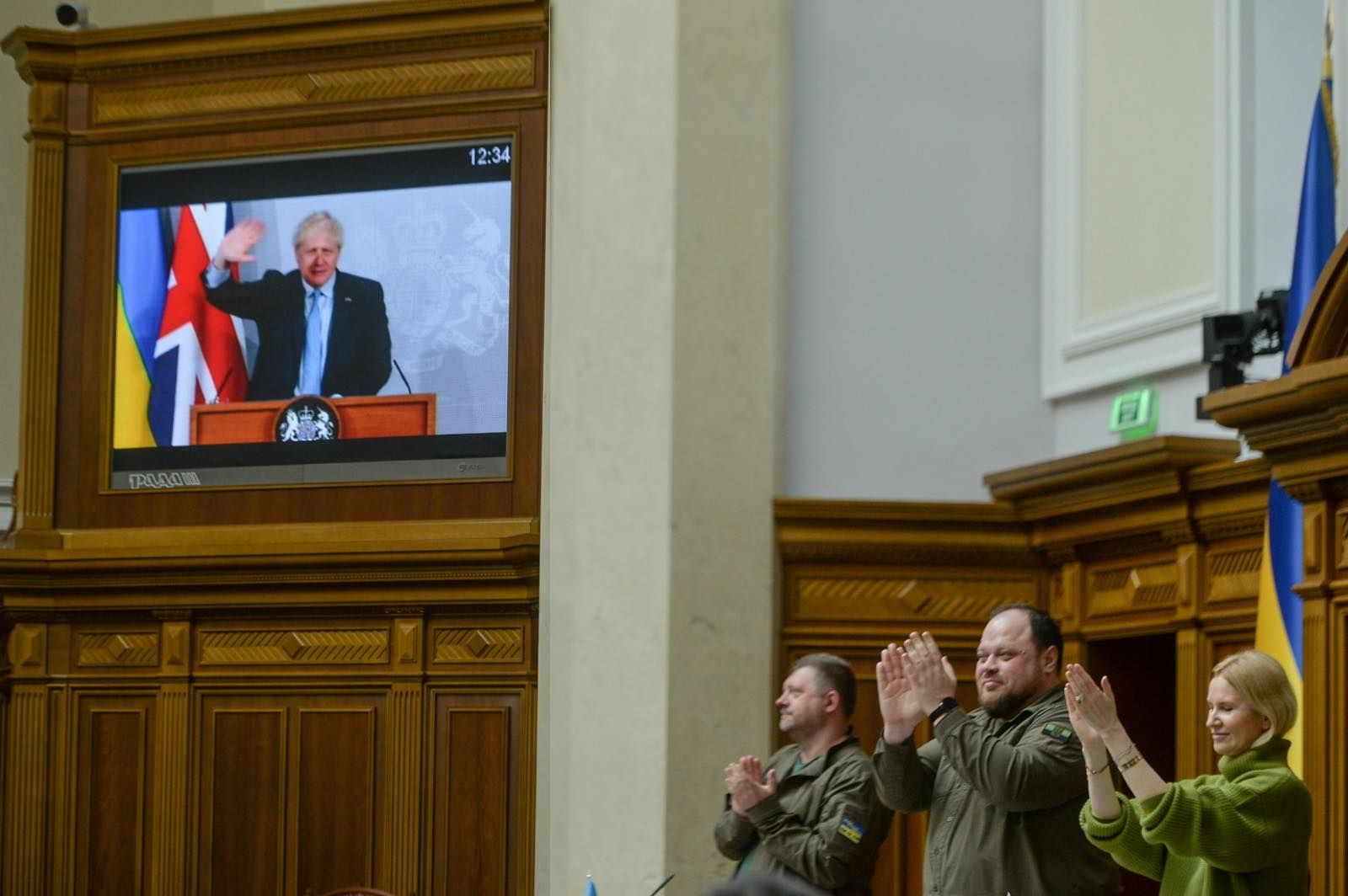 Україна переможе: Джонсон і Зеленський виступили перед Радою, фото