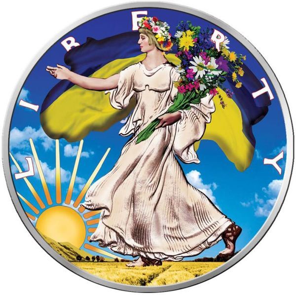 Срібні монети з українською символікою викарбували в США, фото