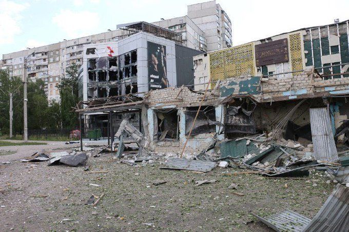 Зруйнована росіянами мечеть у Харкові.