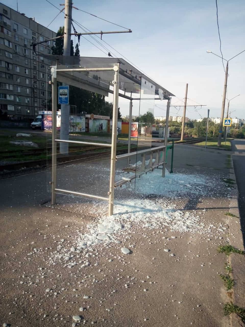 Після обстрілу Салтівського району Харкова.