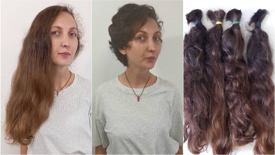 Волонтерка Юлія Кішенко з Луганська обрізала волосся заради авто для ЗСУ