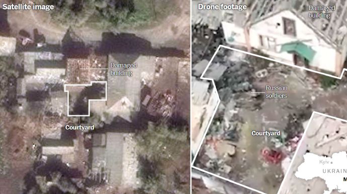 The New York Times підтвердила місце розташування ферми, порівнявши аерозйомку епізоду з супутниковими знімками Макіївки, Луганськ. Розташування подвір’я, будинку, сараїв і огорожі збігалося на обох зображеннях.