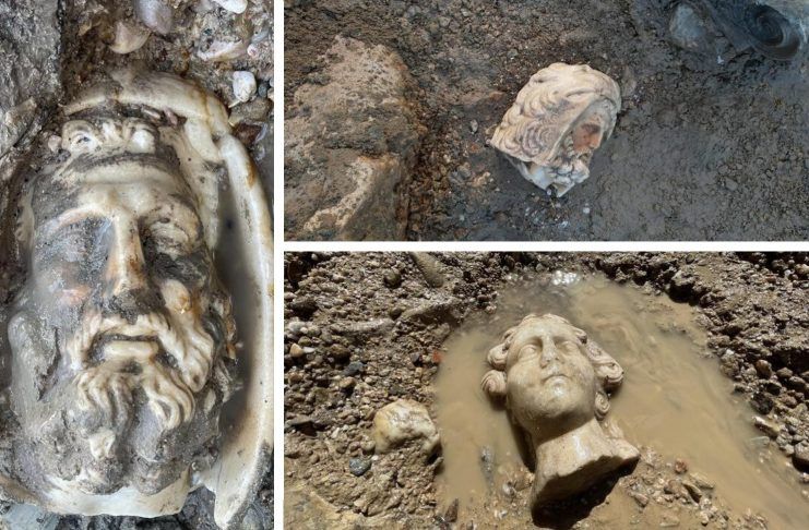 На розкопках міста Айзаной у Туреччині знайшли унікальні кам'яні голови античних богів