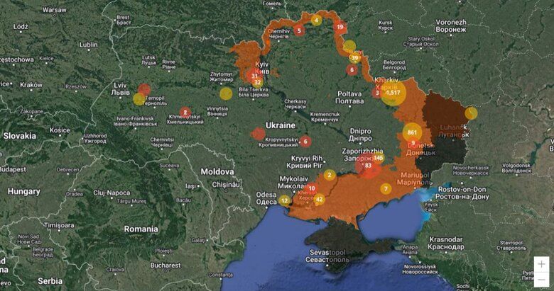 Інтерактивну мапу з вибухонебезпечними територіями розробили в ДСНС